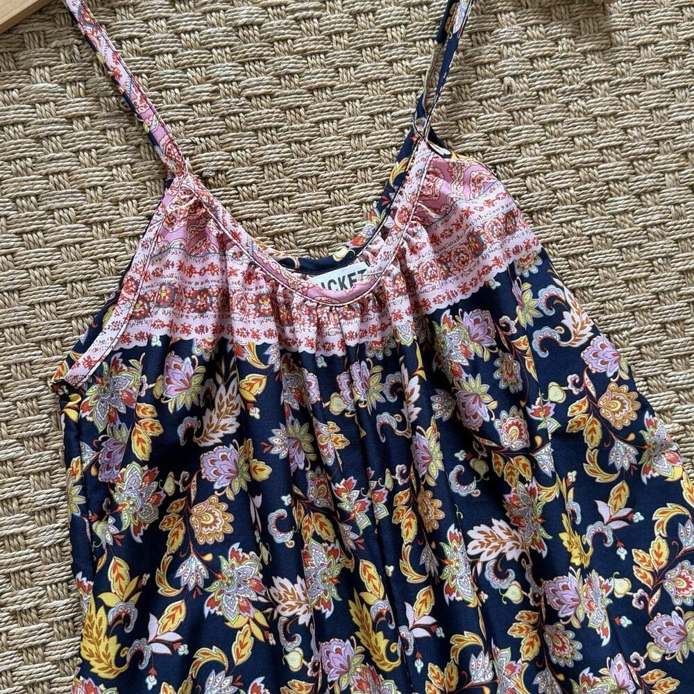 Bucket List Boho Paisley Wide Leg Romper Jumpsuit, Size Small - Picture 7 of 10